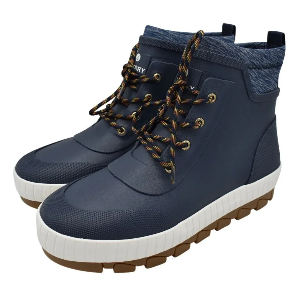 Sperry‎ Womens Size 9.5 Torrent Blue Waterproof Rubber Boots Shoes